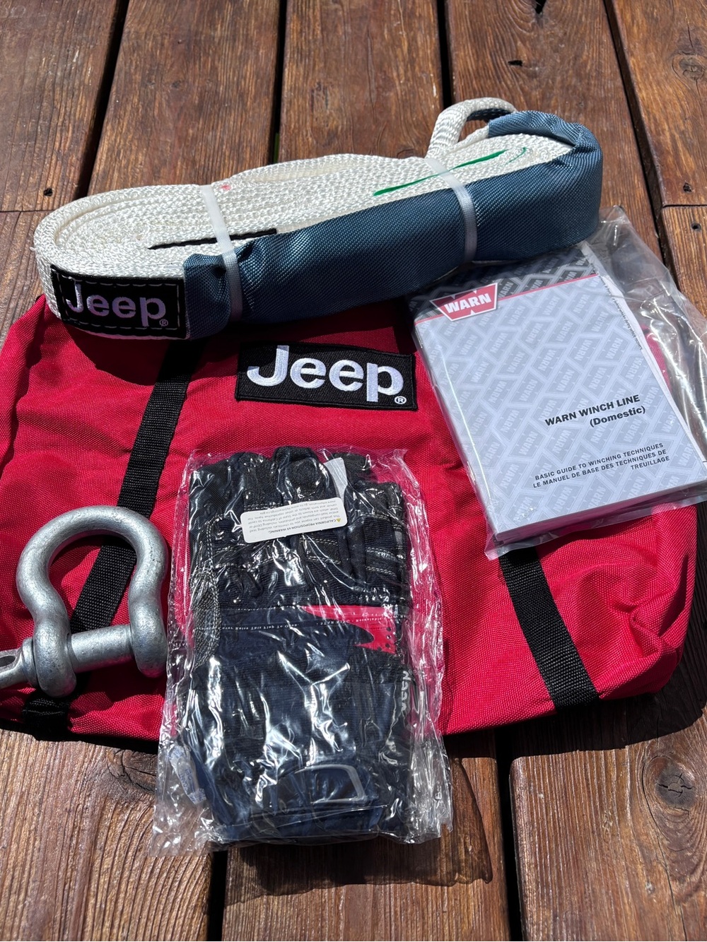 Jeep Trail Rated Kit / Jeep Red and Black Recovery Gear Kit